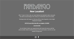 Desktop Screenshot of fandangosalon.com